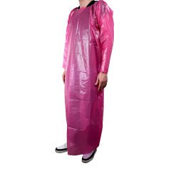 Tek Kullanımlık Naylon Önlük Rulo (DOĞUM ÖNLÜĞÜ) Paket İçi 50 Adet Pembe