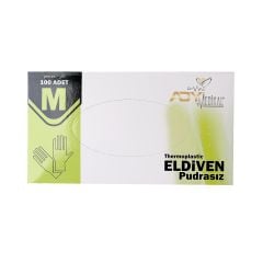 Softleks Elastik Pudrasız Yeni Nesil Eldiven 100'lü Beyaz M 24 Paket